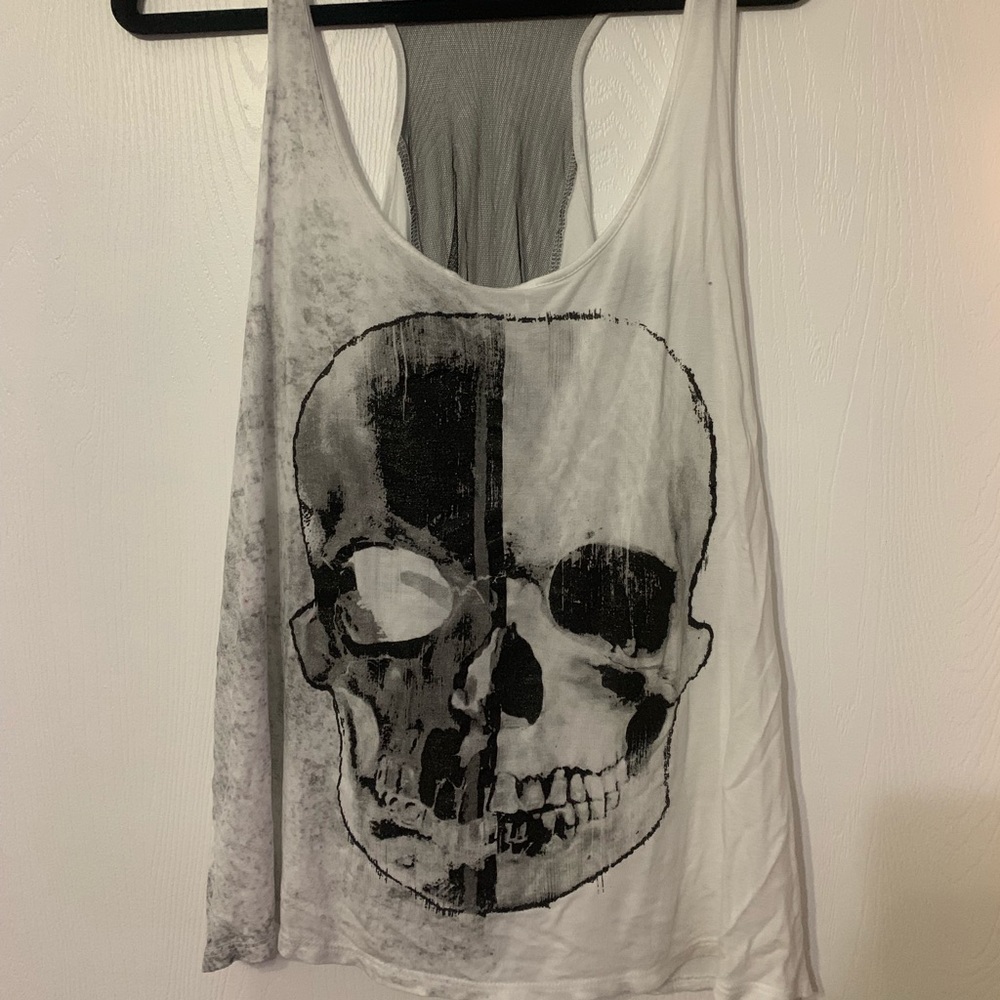 Skull racerback tank top